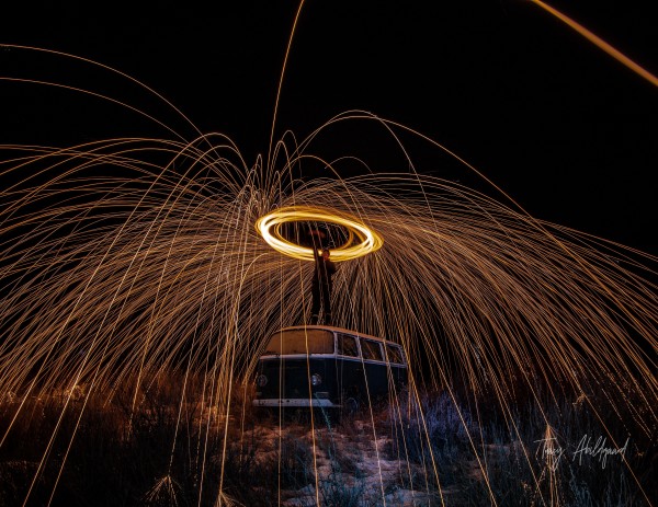 VW on Fire Hi Res    by Tracy Abildgaard